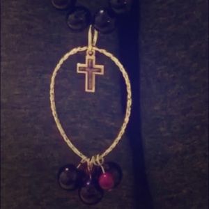 Long Purple Berry necklace